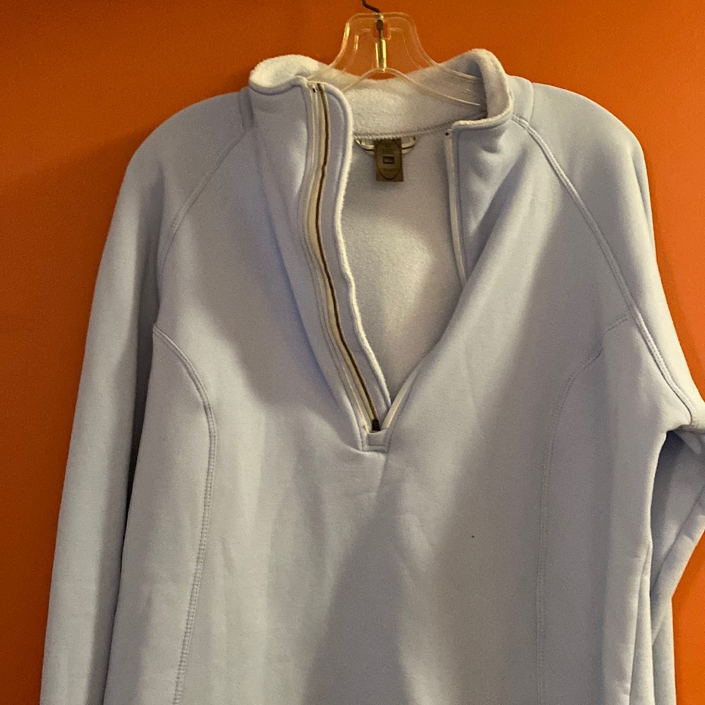 Baby Blue pull over from REÍ. Gently worn and very soft.